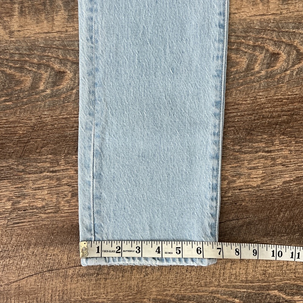 Levi's 511 Slim Fit Jeans Men's 32X34 Light Indigo Distressed Patch Stretch - Picture 9 of 14